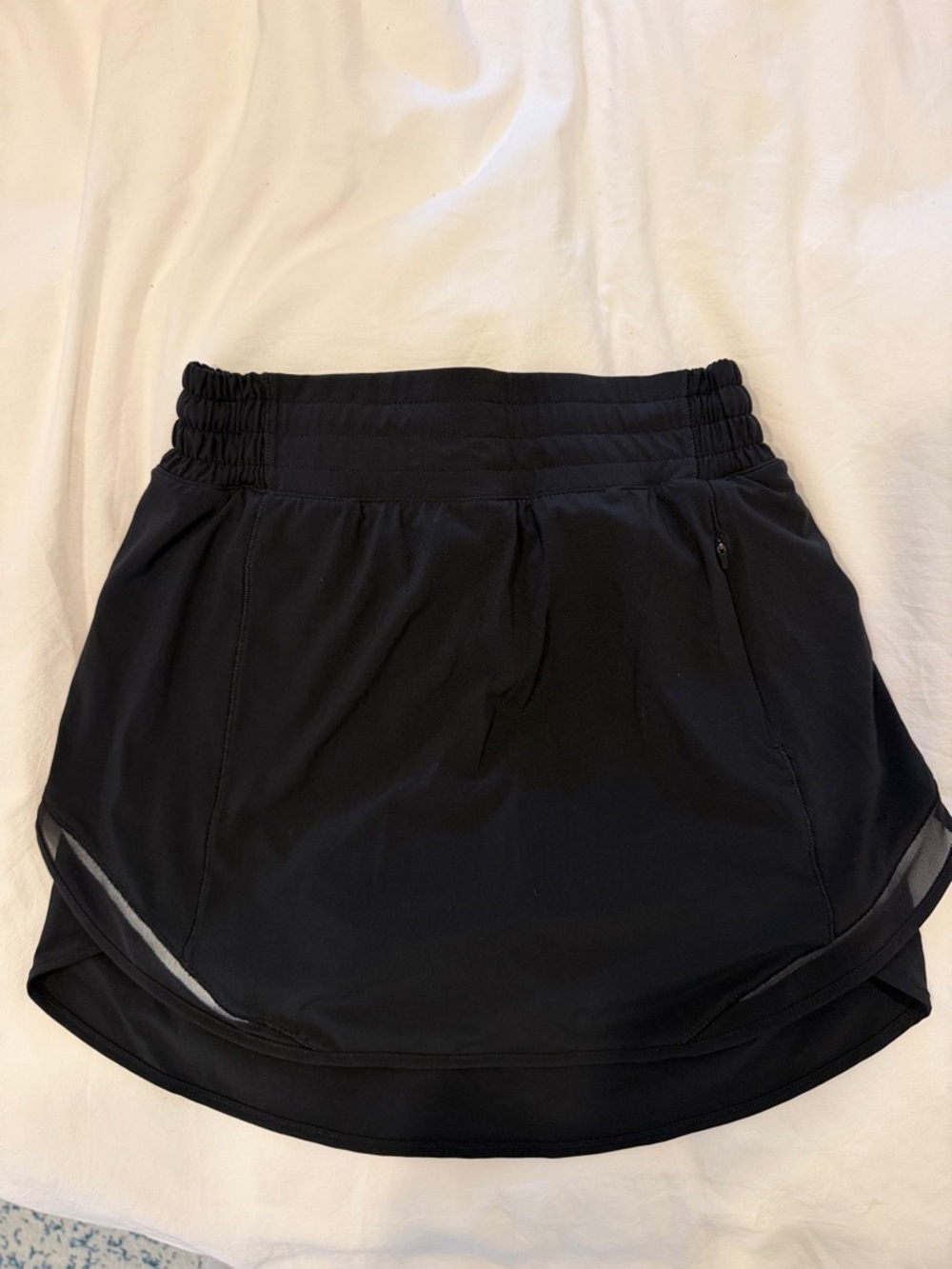 lululemon athletica Black Athletic Skort with High-Waist Band w/ pockets